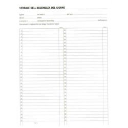 Registro verbali assemblea condominiale 92p.31x24cm