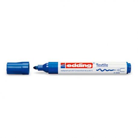 Marker Edding per tessuti 4500 blu
