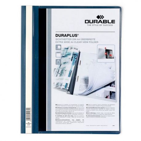 Cartella Duraplus 22x30 con fermaglio blu
