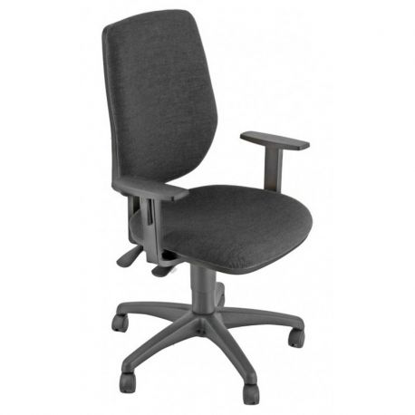 Sedia Exat BR Unisit nera con braccioli