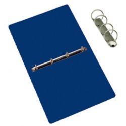 Cartella prespan 4 anelli diam.3 blu