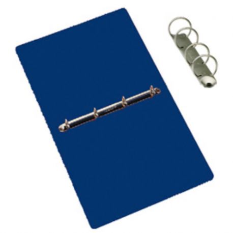 Cartella prespan 4 anelli diam.3 blu