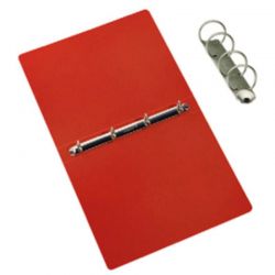 Cartella prespan 4 anelli diam.3 rossa