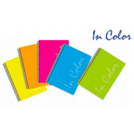 Blocco spiralato A4 + divisoro IN Color Fluo 5mm ass.