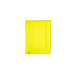 Cartella ppl NEON Favorit 3 lembi + elastico 24x33 giallo