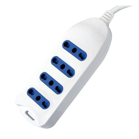 Multipresa 4 uscite bipasso 10/16A spina 16A