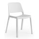 Sedia nylon impilabile monoblocco Nuke bianca