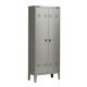 Armadio spogliatoio 2 posti 70x35x180H grigio T2