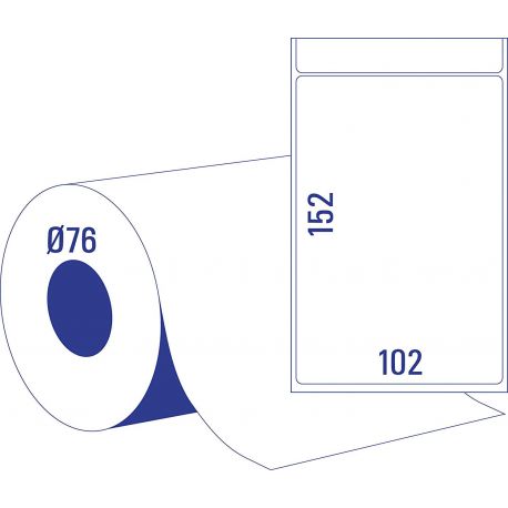 Etichette Avery td8050 102x152mm 750pz termiche