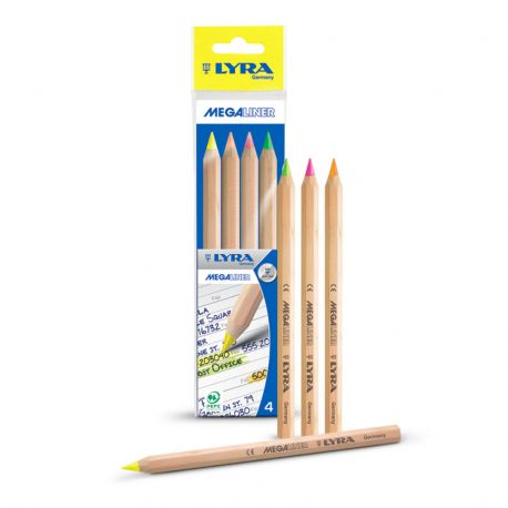 Pastelli evidenziatori cf.4pz Fila Megaliner