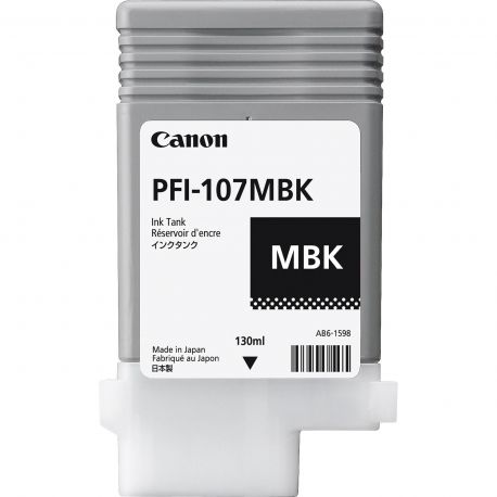 Refill Canon PFI-107MBK nero opaco 130ml