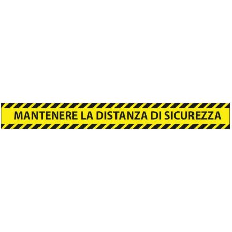 Adesivi PVC MANTENERE LA DISTANZA 90x10cm cf.5pz
