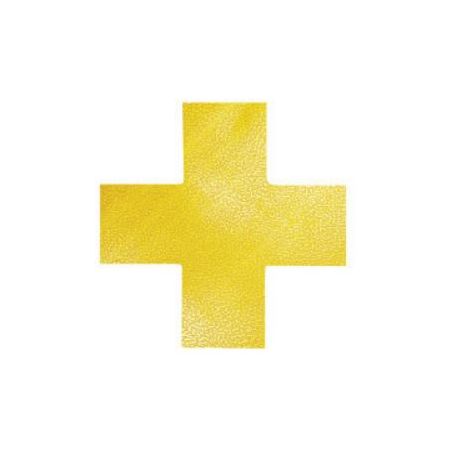 Adesivi da terra CROCE 15x15cm giallo cf.10pz