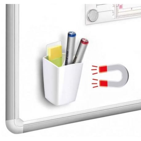 Bicchiere portapenne Cep magnetico bianco