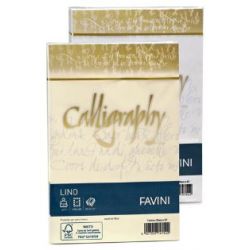 Pacco 25 buste 12x18 Lino Calligraphy 120gr