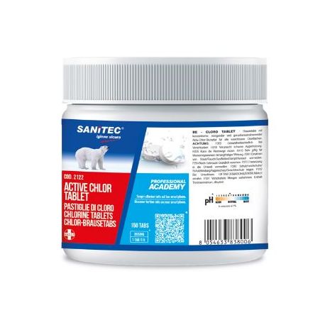 Pastiglie cloro attivo 150pz 500gr Sanitec