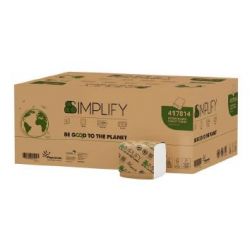 Carta igienica interfogliata 40x224fg 417814 Ecolabel SIMPLIFY