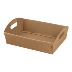 2PZ CESTO 370X265MM H100MM ONDA AVANA