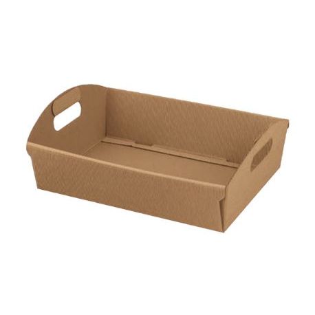 2PZ CESTO 370X265MM H100MM ONDA AVANA