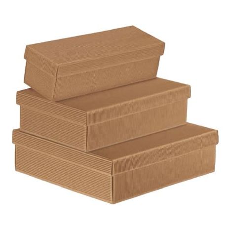 2PZ SCATOLA C/COPERCHIO L300XP300XH240MM ONDA AV.