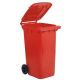 Bidone 2 ruote 58x73x107 240lt MP rosso