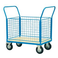 Cerrello C71 portata 500Kg 4ruote 4sponde 100x70cm