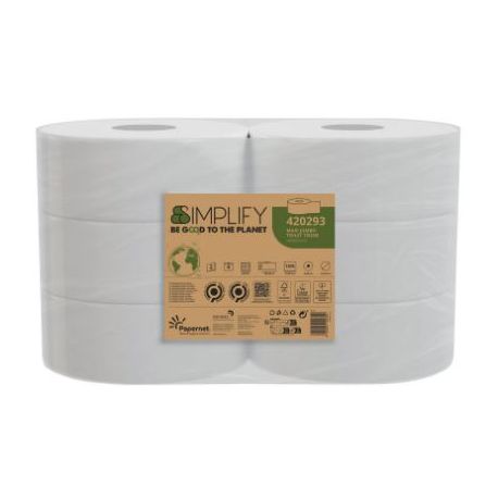 Carta igienica Papernet maxi Jumbo cf.6 rotoli 420293 Ecolabel