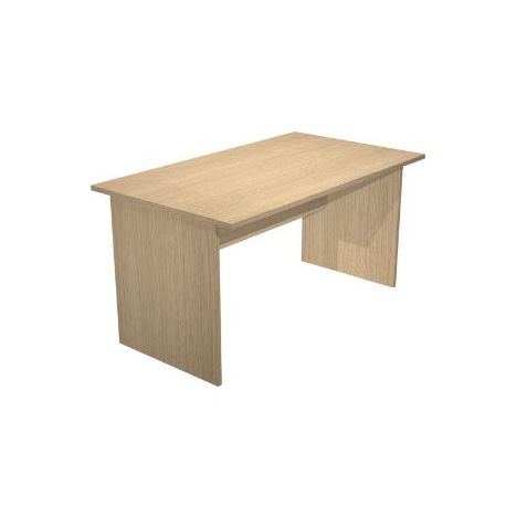 Scrivania FREE 140x80cm f.melam. rovere