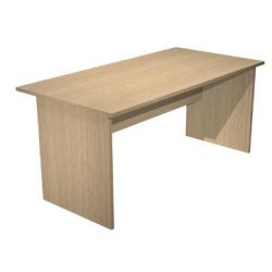 Scrivania FREE 160x80cm f.melam. rovere