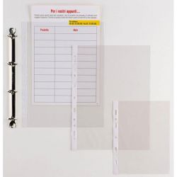 Buste perforazione universale PVC 22X30/15 cf.25pz Ercole