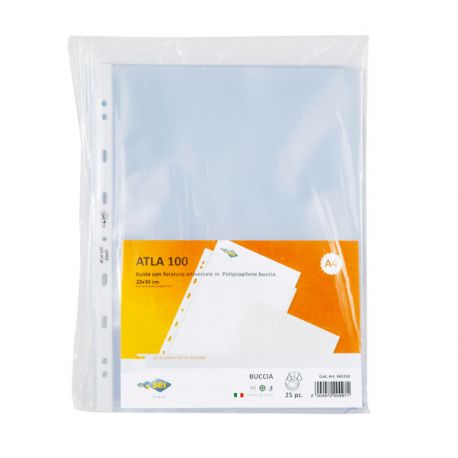 Buste in plastica perforazione universale 15X21 cf.25pz