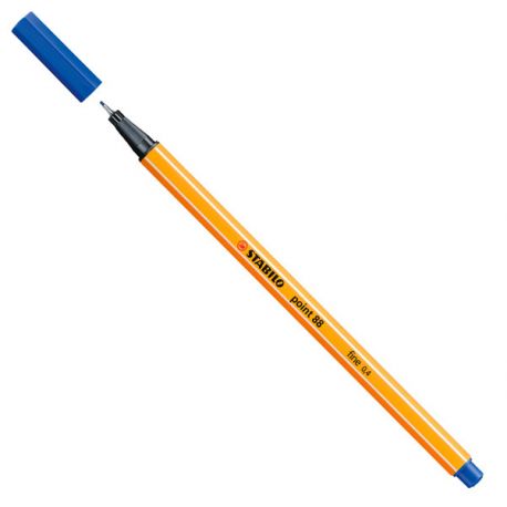 Pennarello Point88 0,4mm Stabilo blu