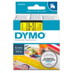Nastro Dymo D1 6mm 43618 ne/gia