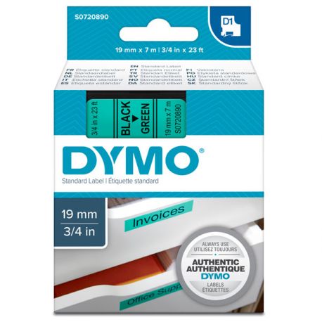Nastro Dymo D1 19mm 45809 ne/ver