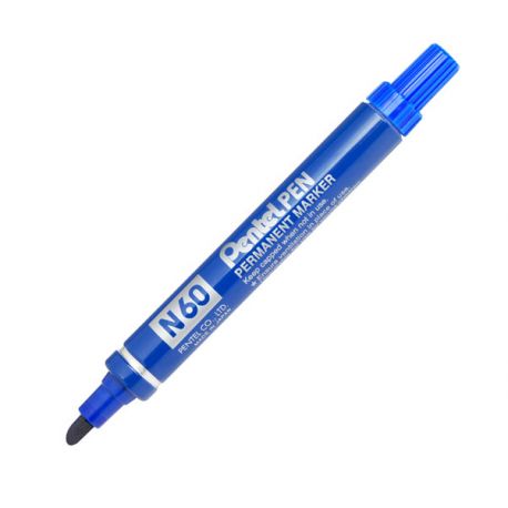 Marker Pentel Pen N60 scalp. blu