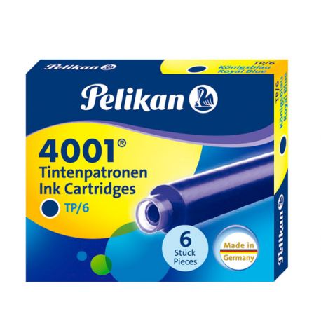 Cartucce Pelikan 4001 cf.6pz blu