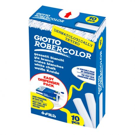 Gesso bianco rotondo 10pz GIOTTO