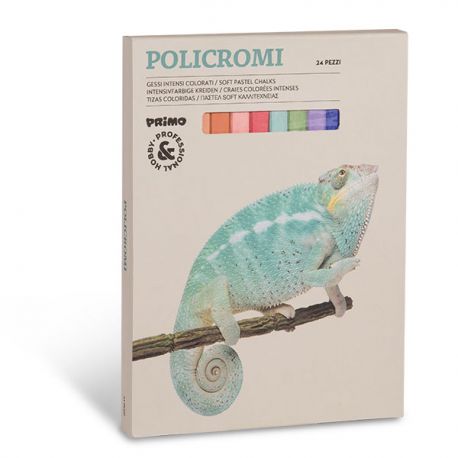 Gessetti quadrati policromi 24pz assortiti