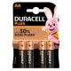 Pile stilo cf.4pz AA LR6 MN1500 1,5V Duracell PLUS
