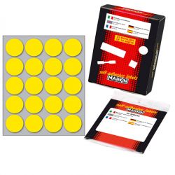 -Busta etich.diam.27mm 200pz giallo