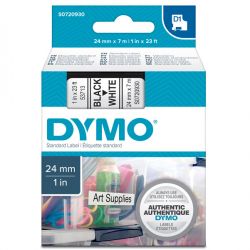 Nastro Dymo D1 24mm 53713 ne/bia