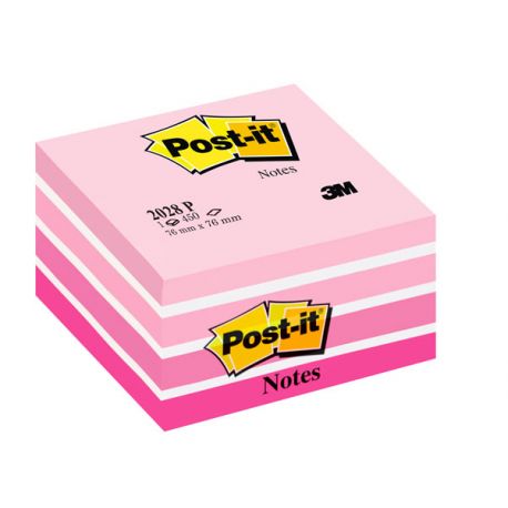 Post-it 3M Cubo 2028P Aquarel.rosa