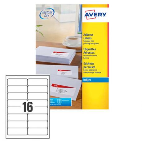 Etichette Avery J8162 99,1X34,0 16et./25fg