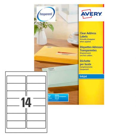 Etichette Avery J8563 99,1X38,1 14et./25fg