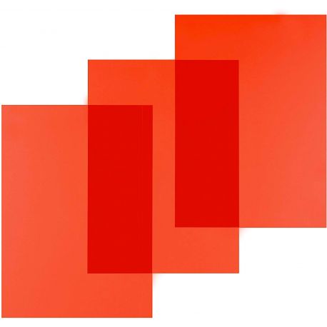 Copertine PVC A4 cf.100pz rosso trasparente