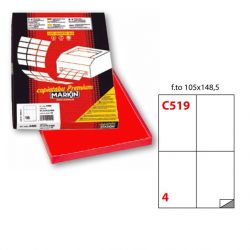 Etichette Copy 105x148 rosso 100fg.