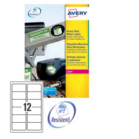 Etichette Avery L4776 99,1x42,3 12et/20fg PPL