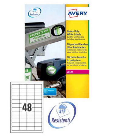 Etichette Avery L4778 45,7x21,2 48et/20fg PPL