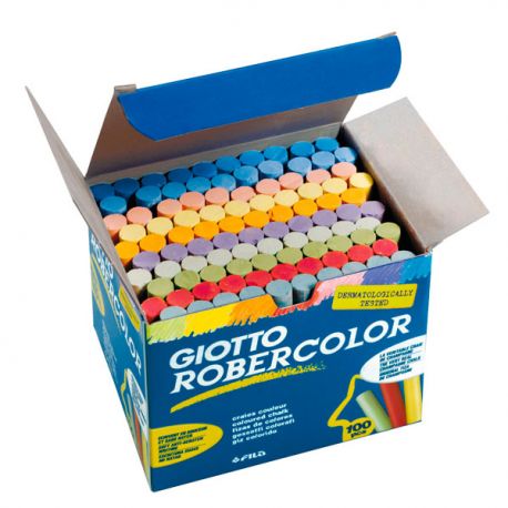 Gessi colorati rotondi cf.100pz GIOTTO