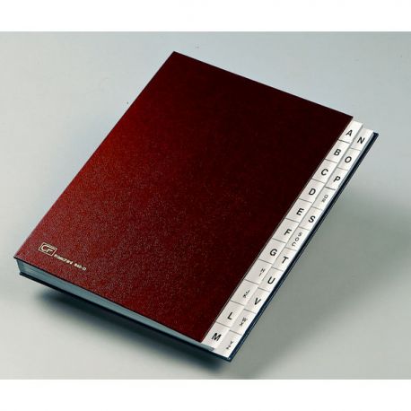 Monitore alfabetica a due scale rosso